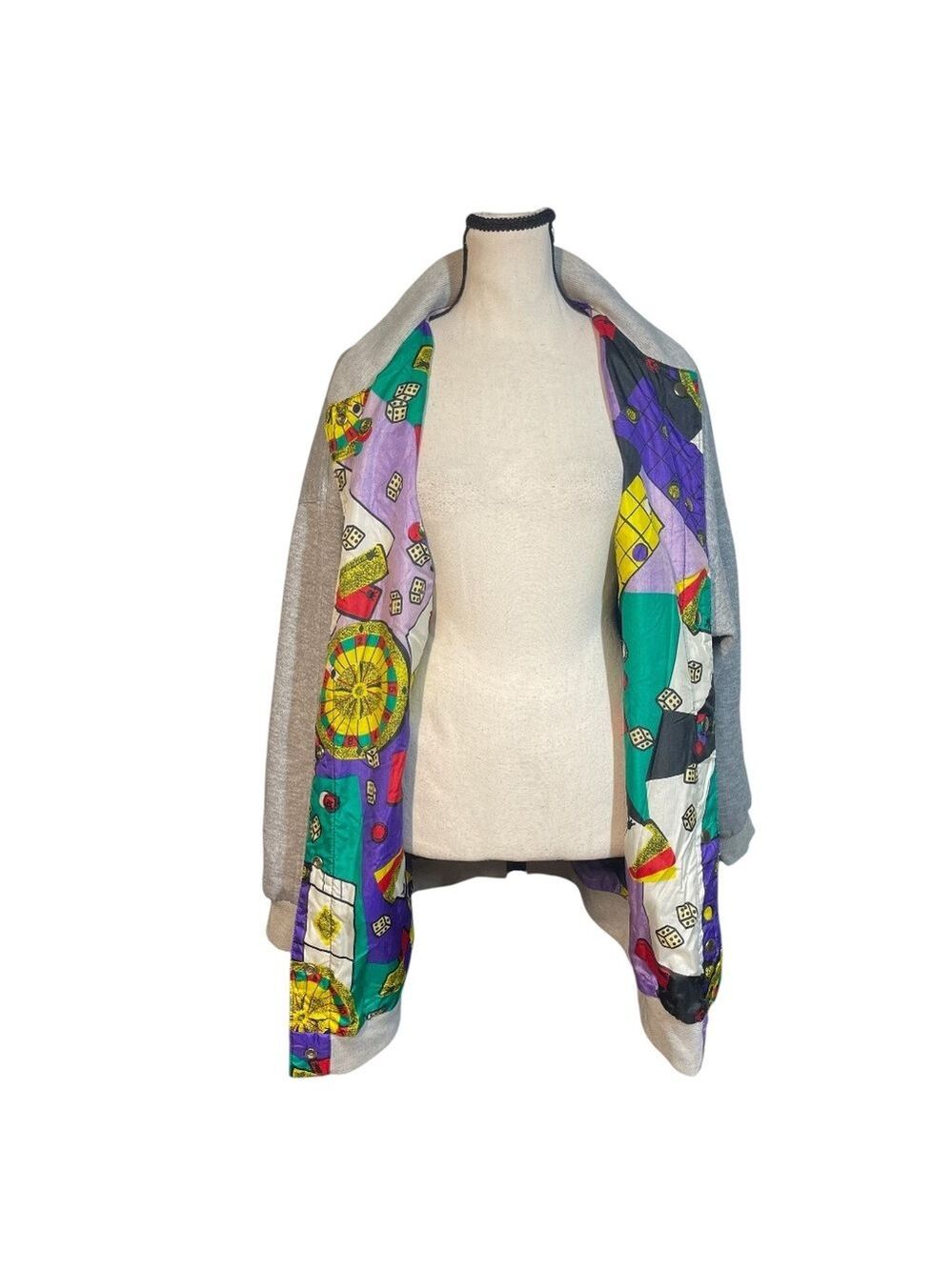 Be In the Current Scene Reversible Sweatshirt Bomber